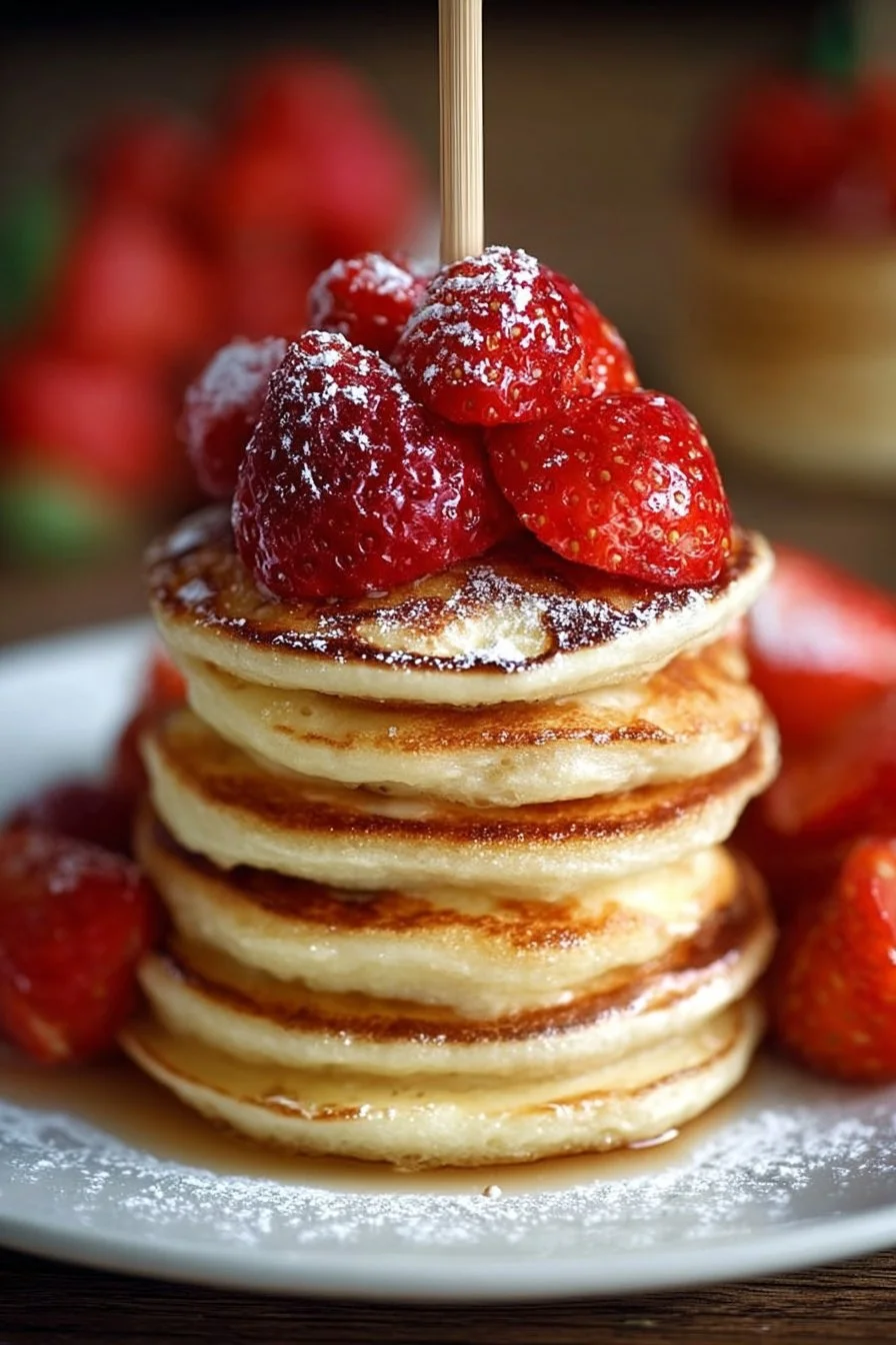 Strawberry Pancake Stacks
