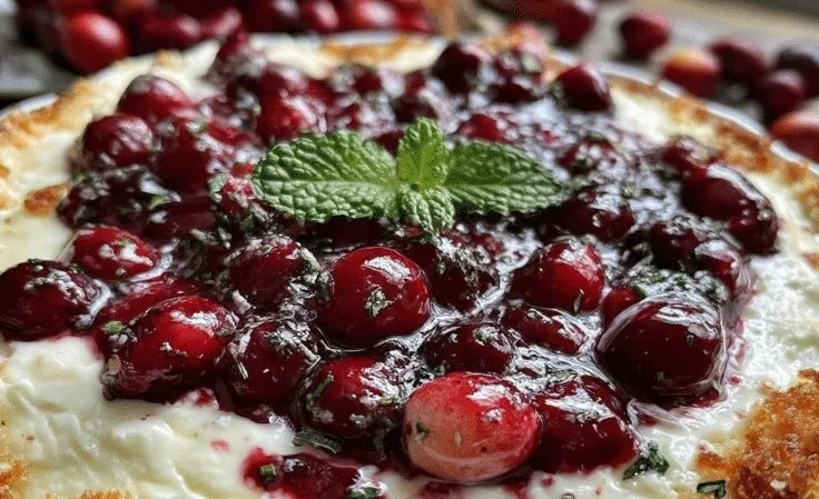 Creamy Baked Cranberry Cream Cheese Dip