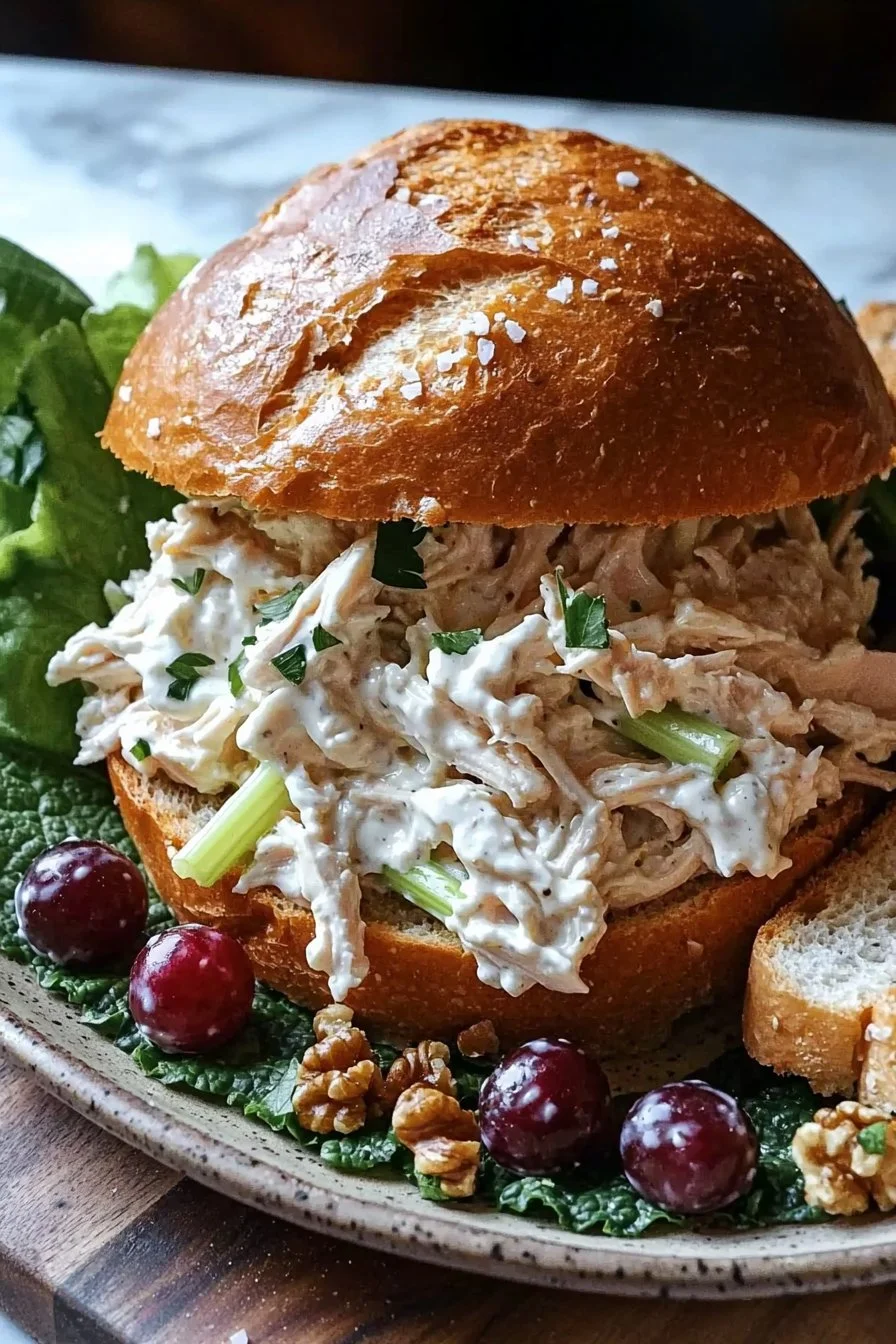 Creamy Classic Chicken Salad Sandwich
