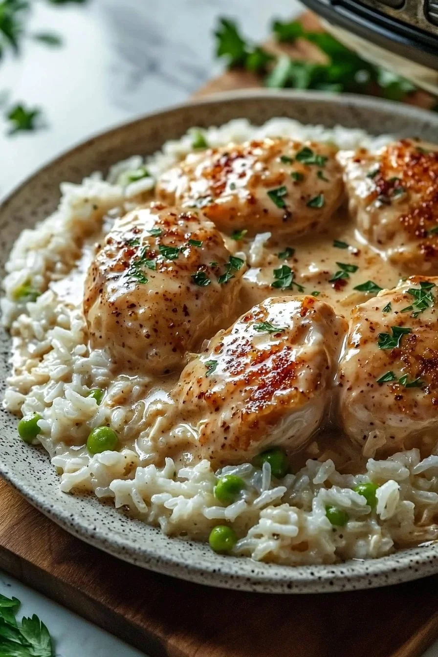 Creamy Instant Pot Chicken and Rice