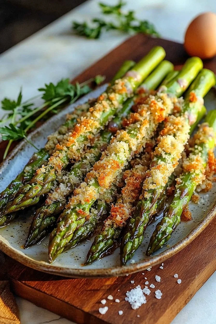 Crispy Parmesan Asparagus Spears