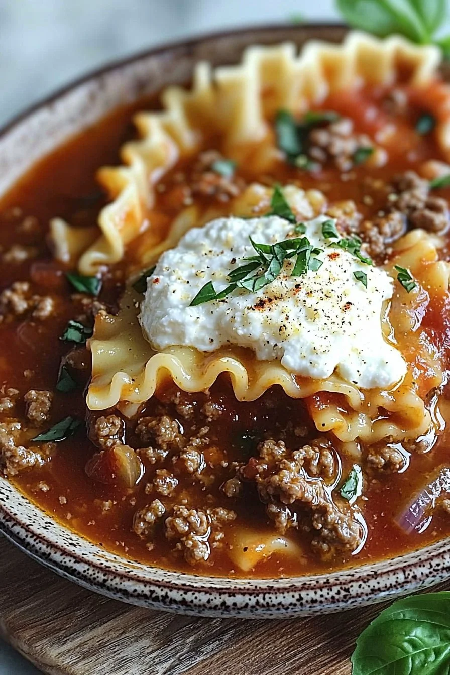 Crock Pot Lasagna Soup