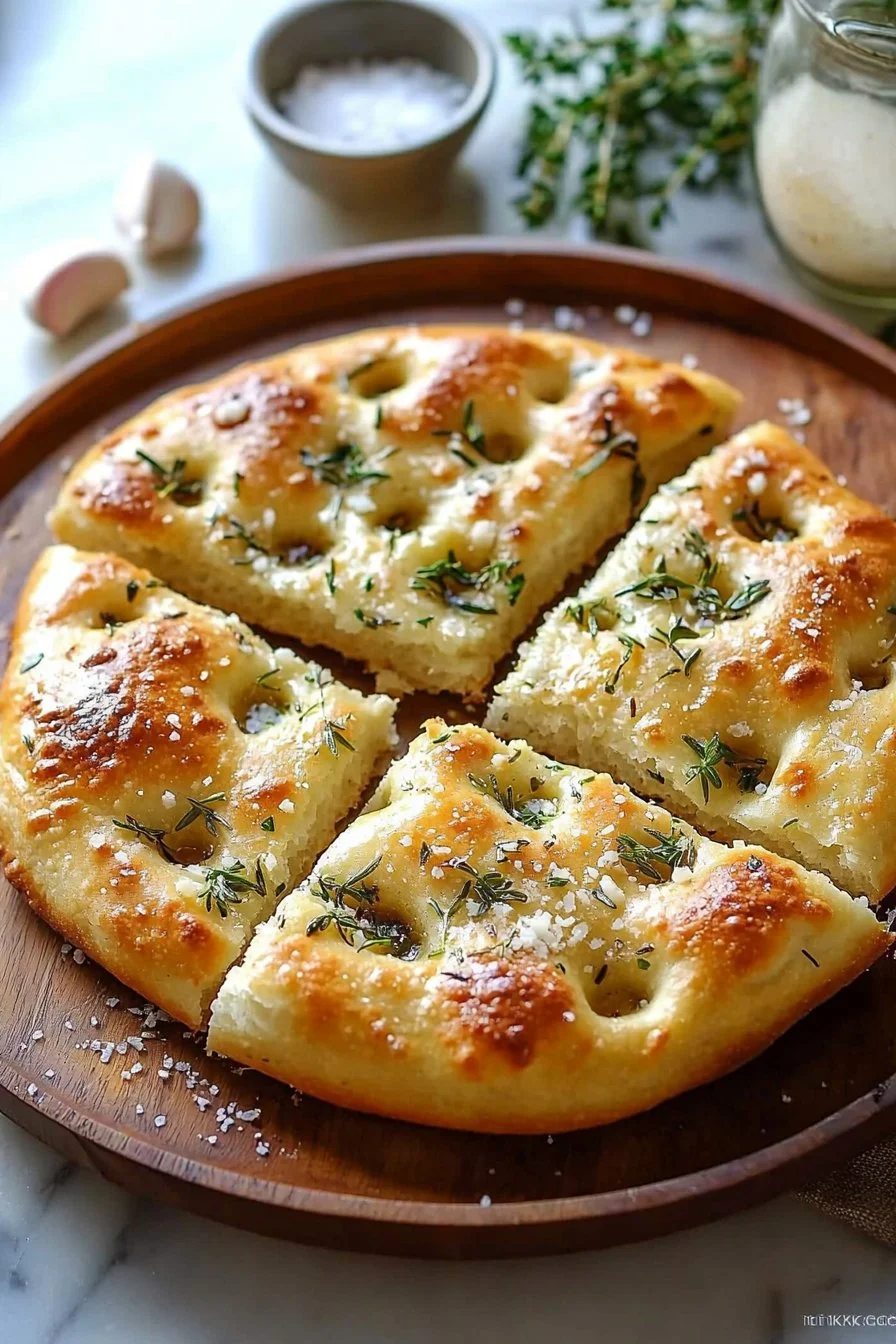 Garlic Parmesan Focaccia Bread