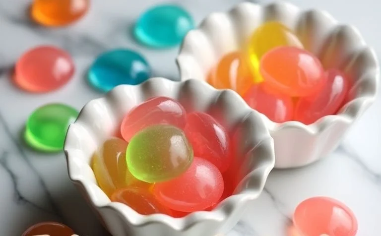 Colorful Jello Candy Melts in various shapes and sizes for sweet treats