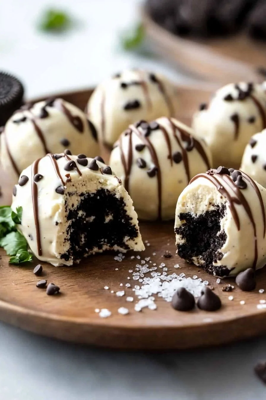 No-Bake Cookies & Cream Cheesecake Balls