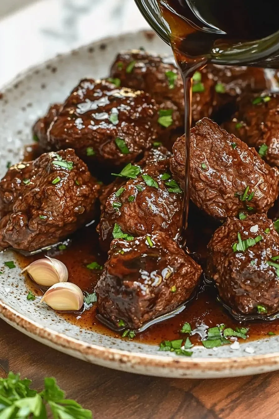 Tender Slow Cooker Balsamic Beef Tips