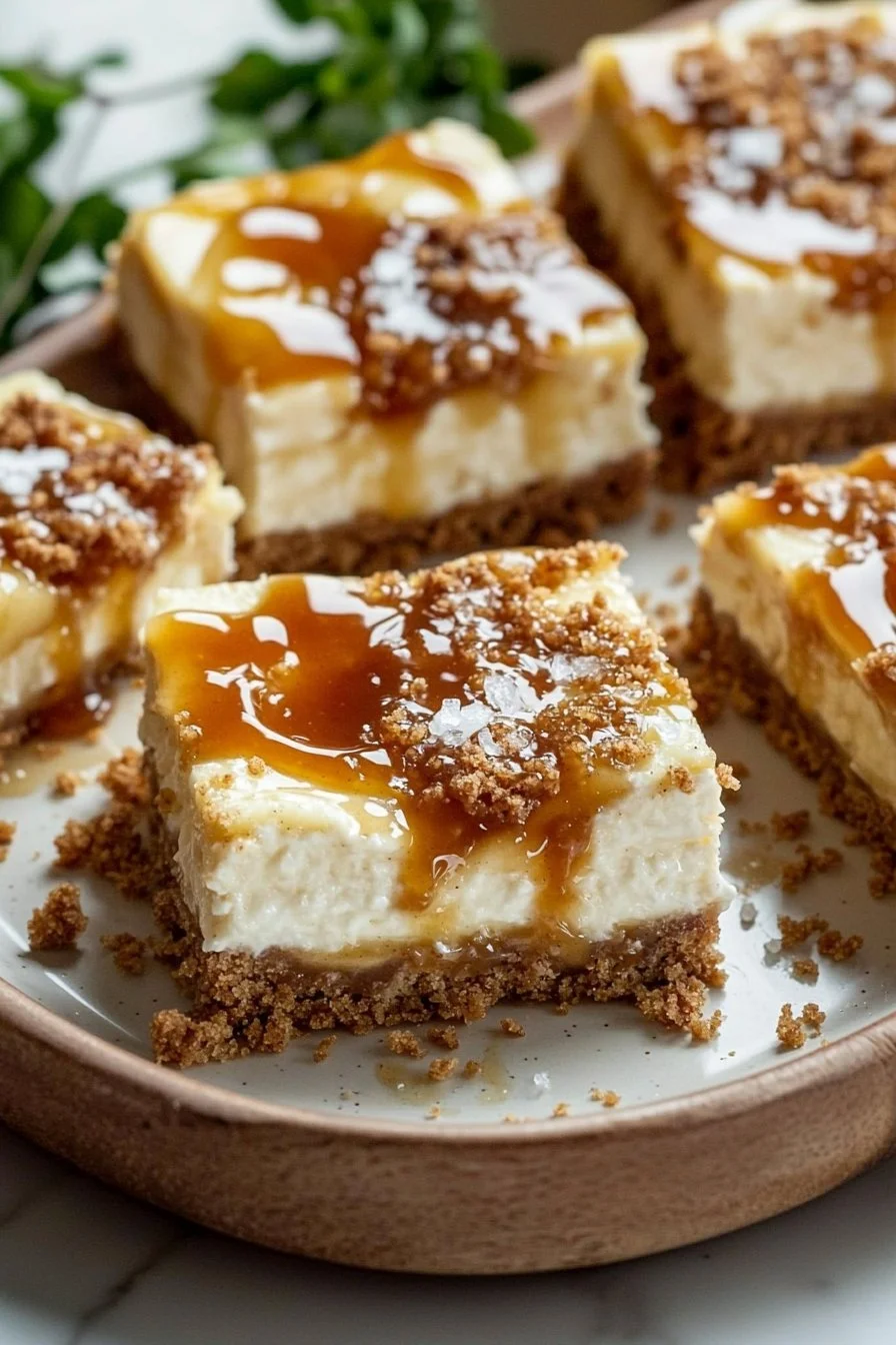 Caramel Apple Cheesecake Bars