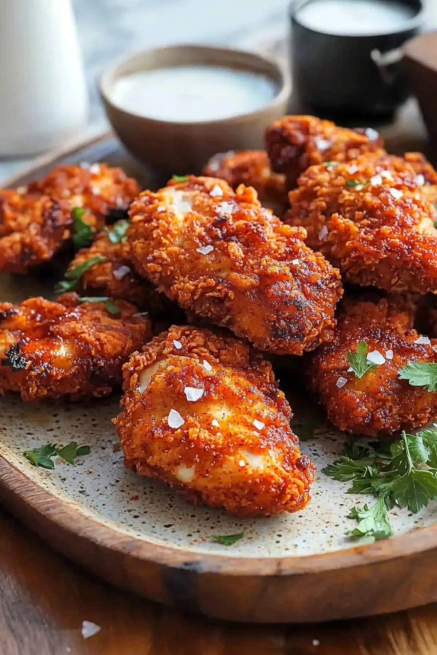 Crispy Air Fryer Nashville Hot Chicken Tenders
