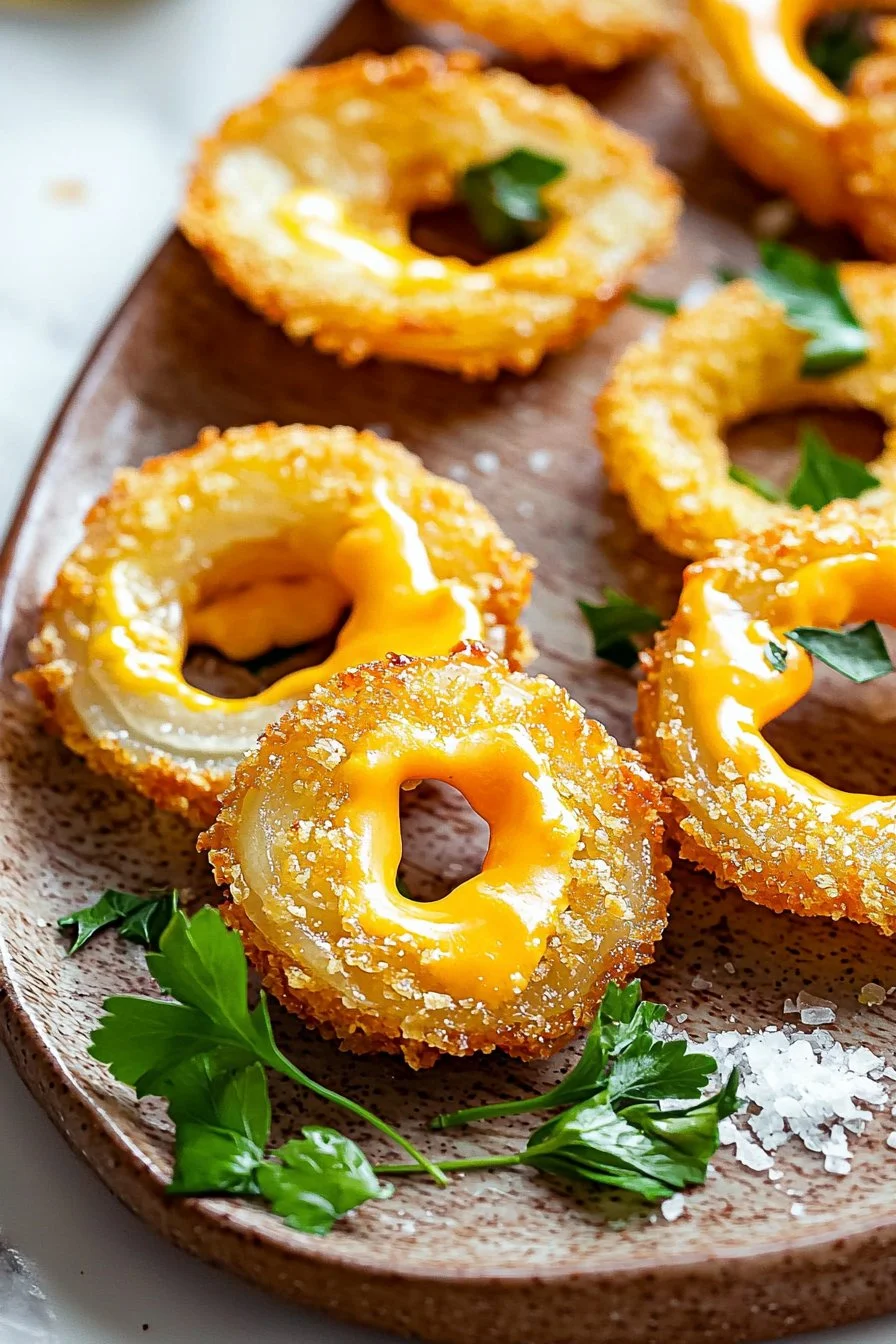 Crispy Cheesy Onion Ring Chips
