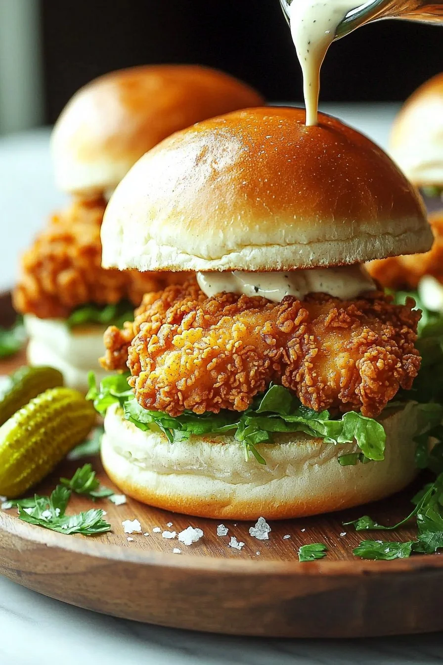 Crispy Fried Chicken Sliders