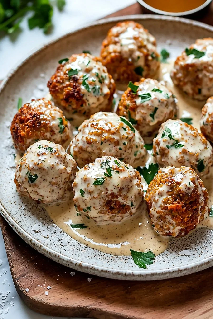 Easy & Creamy Marry Me Chicken Meatballs