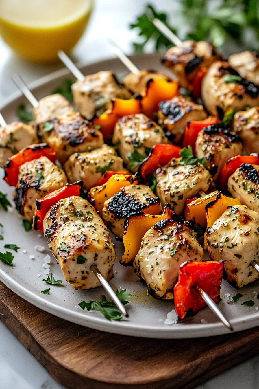 Greek Marinated Chicken Kabobs
