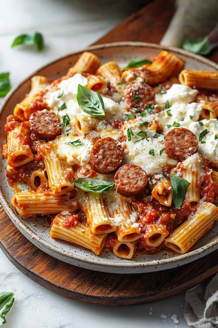Italian Sausage Baked Ziti