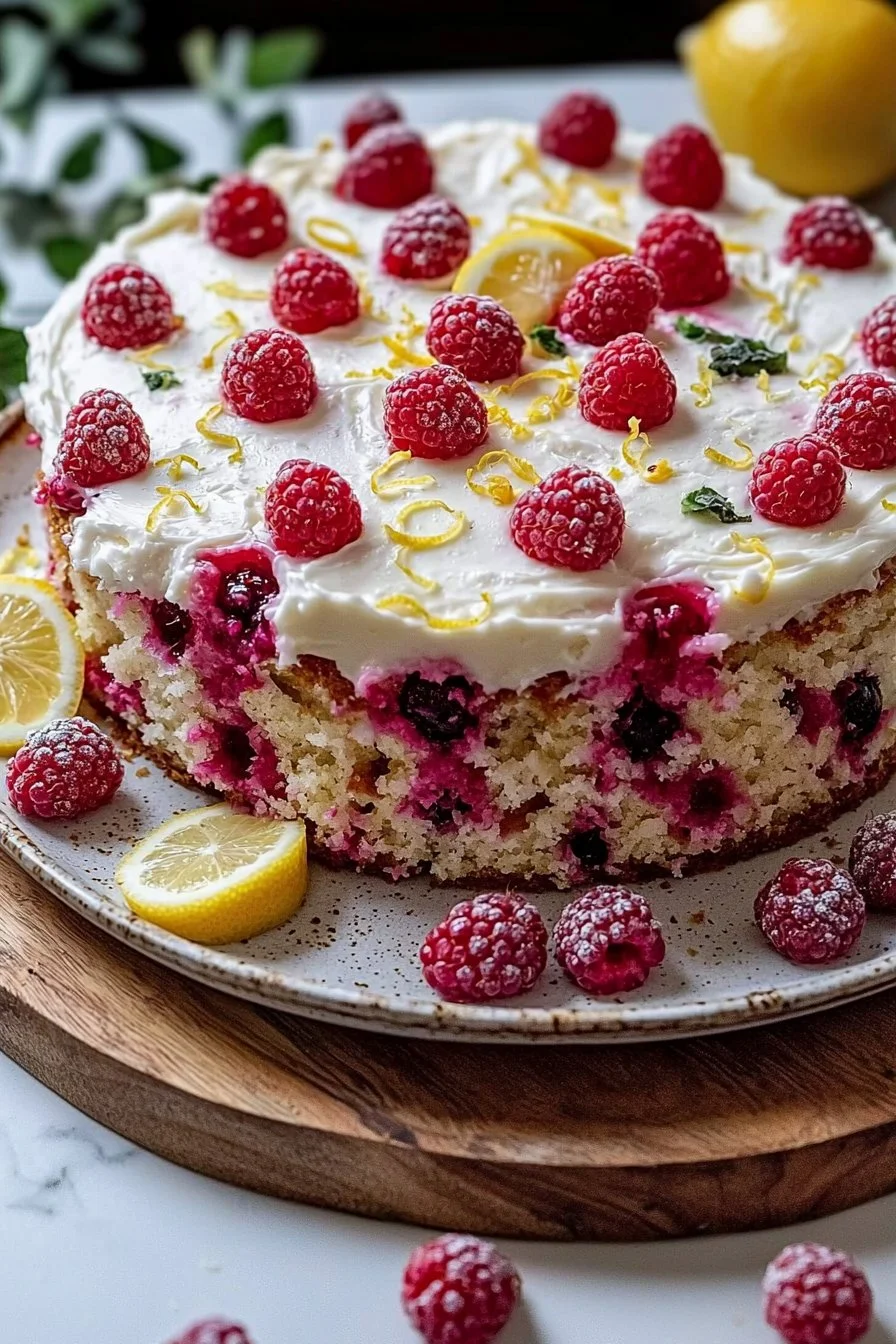 Perfect Lemon Raspberry Cake