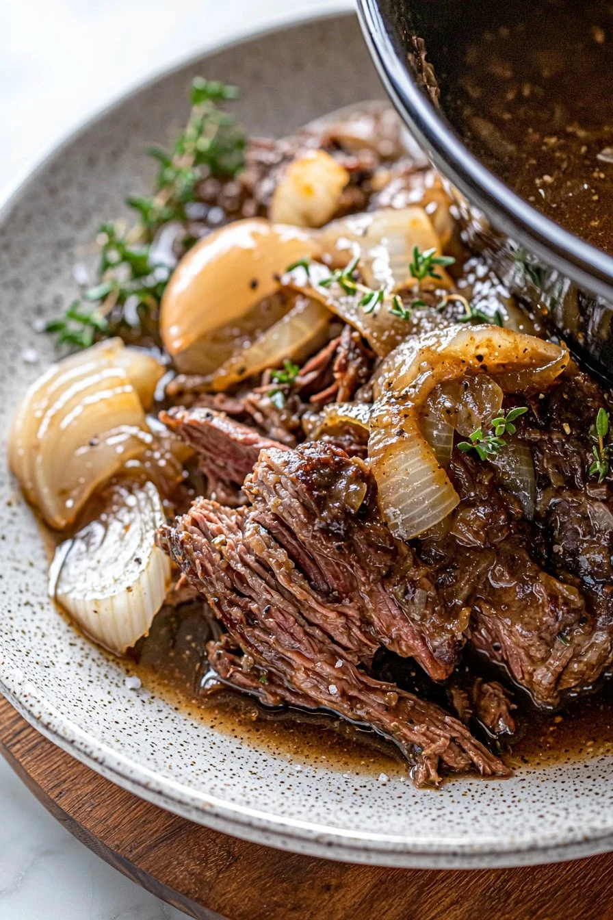 Slow Cooker French Onion Pot Roast