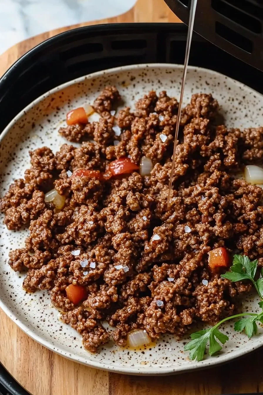 Air Fryer Ground Beef Delight